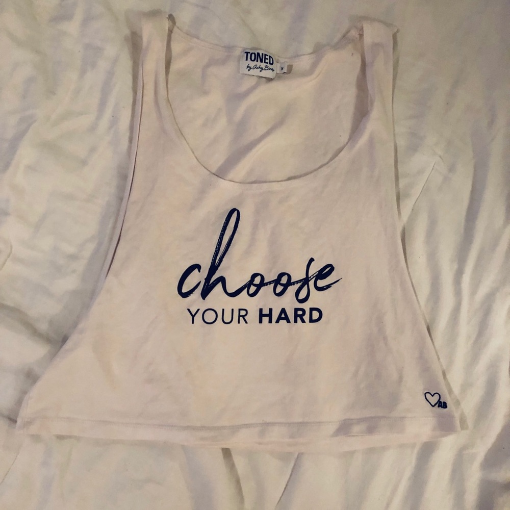 White Athletic Crop Top
